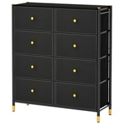 Costway 8-Drawer Fabric Dresser Tower Wide Chest of Drawers Storage Organizer Bedroom