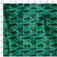 thumbnail image 4 of Soimoi Green Velvet Fabric Mountains & Text Print Fabric by the Yard 58 Inch Wide, 4 of 5