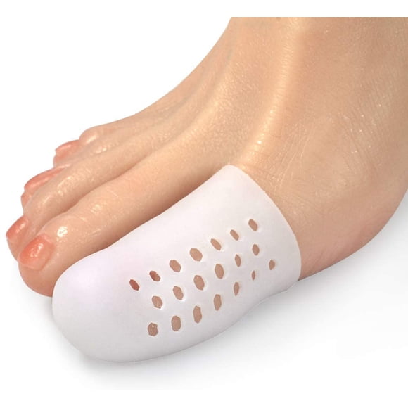 Grandes Bouchons d'Orteils, Lot de 8, Protège-Orteils en Gel Respirant, Idéal pour Coussiner les Orteils et Procure un Soulagement de la Douleur Due aux Cors, aux Ampoules pour Femme et Homme