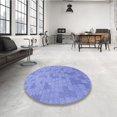 thumbnail image 4 of Ahgly Company Machine Washable Indoor Rectangle Transitional Day Sky Blue Area Rugs, 4' x 6', 4 of 7