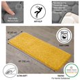 thumbnail image 3 of Yellow Mustard Bath Rug Runner Mat Memory Foam 3D Pebble 48"L x 18"W, 3 of 6