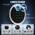 thumbnail image 2 of Omethey 4-5 Fireproof Gun Safe, Digital Shotgun Safe for Home, Long Gun Safe with Backlit Keypad & LED Light, Gun Cabinet with Removable Shelf, Adjustable Gun Support, Pistol Bag & Metal Storage Box, 2 of 6