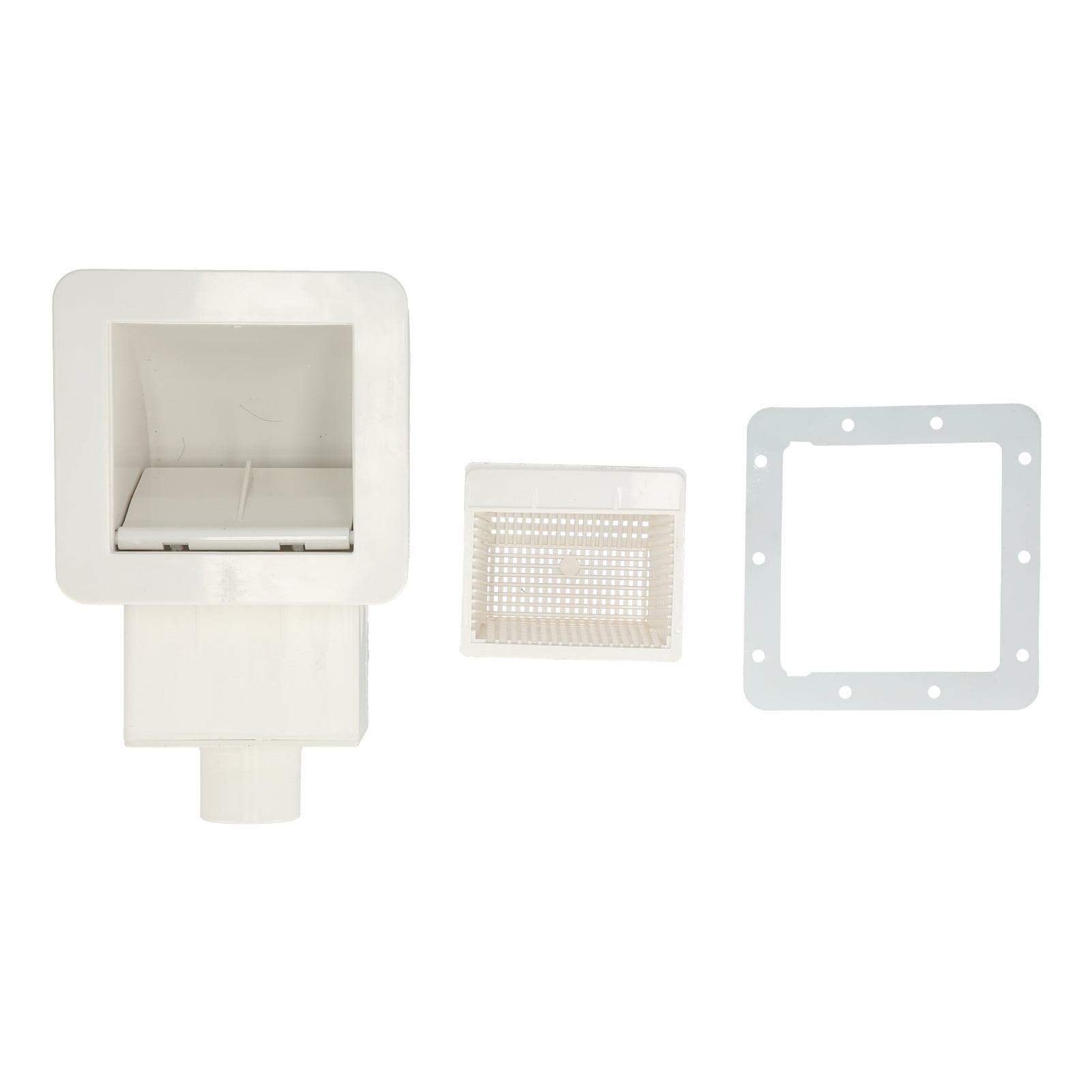 Skimmer Kit, 1.5in Swimming Pool Accessory Plastic Swimming Pool Cleaning Equipment Pool Skimmer Sewage Device for Above Ground Swimming Pool