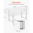 thumbnail image 4 of VEVOR 4 Ft Folding Table Portable Picnic Utility Plastic Table Handle Indoor Outdoor, 4 of 9