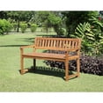 thumbnail image 2 of Riverbay Furniture Patio Wood Bench in Brown Teak, 2 of 2