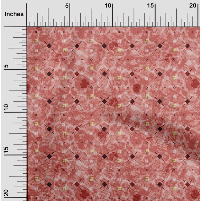 oneOone Velvet Dark Rose Brown Fabric Geometric Sewing Craft Projects Fabric Prints By Yard 58 Inch Wide