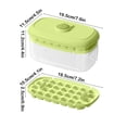 thumbnail image 2 of Ice Cube Tray with Lid and Bin, Ice Cube Trays, Ice Cube Maker Molds for Freezer with Container, Crushed Ice Tray for Chilling Drinks Coffee Juice Wine, 2 of 6