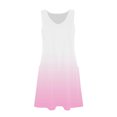 thumbnail image 4 of Ovzne Robes d'Été pour Femmes 2025 Robe d'Été pour Femmes Robe d'Été à Imprimé Dégradé Ample Sans Manches à Col en V avec Poche Robe pour Femmes Liquidation, 4 of 6