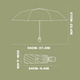 thumbnail image 3 of BAOPAI Compact 5-Fold Automatic Black Coated Sunshade Umbrella Portable Pocket Designs Lightweight Travel Outdoor UV Protection Rainproof For Men Women, 3 of 4