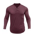 thumbnail image 2 of RXIRUCGD Pull Décontracté pour Hommes, Couleur Unie, Manches Longues, Col Rond, Vin, Taille : L, 2 of 6