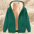 thumbnail image 1 of LOVZFMLL Jackets for Women's Fashionable Printed Fleece Hooded Sweatshirt Jacket, 1 of 4