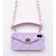 thumbnail image 4 of Wallet Case Compatible with iPhone, Pretty Luxury Bag Design, Purse Flip Card Pouch Cover Soft Silicone Case with Hand Holder Long Shoulder Strap(Purple,iPhone 12), 4 of 4