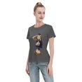thumbnail image 4 of T-Shirt Basique à Manches Courtes pour Femme une Pièce Robin, 4 of 6