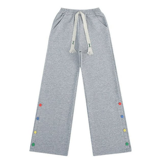CHUANK Spring Girls‘ Pants Mid Sized Child Kids‘ Loose And Versatile Casual Kids‘ Sweatpants Sizes 4-5 Years