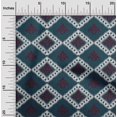 thumbnail image 1 of oneOone Silk Tabby Fabric Argyle Ikat Print Fabric By The Yard 42 Inch Wide, 1 of 1