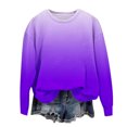 thumbnail image 1 of Yanlir Chandail Molletonné Surdimensionné pour Filles, Mode Enfants, Printemps Automne, Chandails Molletonnés, Col Rond, Manches Longues, Chandail Décontracté Ample, Hauts à Enfiler, 1-12 Ans (Violet, 7 Ans), 1 of 6