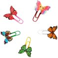 thumbnail image 2 of 50 Pack Fashion Butterfly Paper Clips Creative Lovely Animal Cartoon Binder Clips, 2 of 4