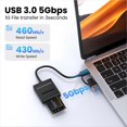 thumbnail image 3 of MSATA Easy Drive Cable Type C Mini USB3.1 External Hard Drive Enclosure 6Gbps High Speed Solid State Drive Cable,B, 3 of 4