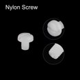 thumbnail image 4 of Unique Bargains Nylon Machine Screws, M3x4mm Slotted Pan Head Fasteners Bolts, White 50Pack, 4 of 4