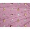 thumbnail image 4 of oneOone Polyester Lycra Fabric Grass & Puppies Dog Printed Fabric 1 Yard 56 Inch Wide, 4 of 4