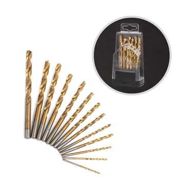WorkPro Titanium HSS Drill Bit Set -13 Piece