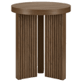 thumbnail image 1 of Bouclair Walnut Wood Veneer and MDF Side Table End Table, 1 of 8