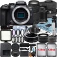 thumbnail image 1 of Canon EOS R10 Mirrorless Camera with RF-S 18-150mm + EF 75-300mm Lens + Mount Adapter + 2 Pack 128GB Memory Card + Case + ZeeTech Accessory, 1 of 9