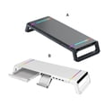 thumbnail image 4 of bedienty Support d'Ordinateur Support Surélevé Support d'Ordinateur Portable avec Tiroir de Rangement Support de Bureau avec 4 Ports USB Bureau Pliant Robuste Blanc, 4 of 6