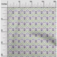 thumbnail image 2 of oneOone Silk Tabby Violet Fabric Floral Craft Projects Decor Fabric Printed By The Yard 42 Inch Wide, 2 of 4