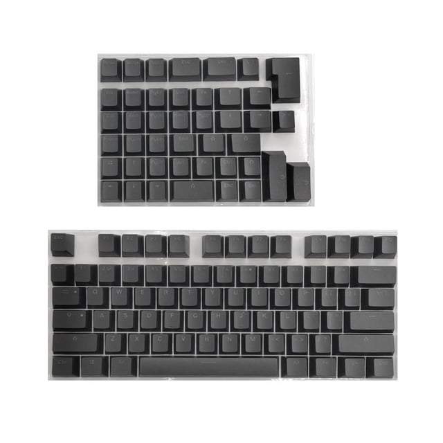 Milaget PBT Keycaps Anti - Mini pour Clavier 61 64 68 71 82 84 Disposition Noir