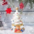 thumbnail image 4 of Christmas Tree Jewelry Box Ceramic Hinged Trinket Box Small Christmas Tree Figurine Organizer Home Tabletop Decor Christmas Gifts, 4 of 8