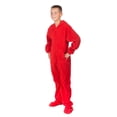 thumbnail image 2 of Combinaison à Capuchon à Pieds en Molleton Rouge Pyjama à Pieds pour Garçons et Filles, 2 of 2