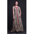 thumbnail image 2 of Bimba Robe Longue Décontractée d'Été Sans Manches à Fente avant Imprimée à Fleurs pour Femmes - Xxx-Grand, 2 of 5