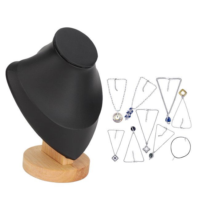 Necklace Display Stand, Jewelry Display Holder, Mannequin Bust Stand Jewelry Organizers and Storage Rack for Home Use Shop Show