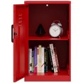 thumbnail image 3 of Solutions d'Espace Armoire de Rangement en Métal Mini à 2 Tablettes Sans Assemblage Rouge Lave, 3 of 7