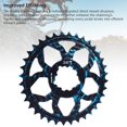 thumbnail image 3 of 36T Bike Chainring, 7075 Aluminum Alloy Lightweight Positive Negative Tooth Round Chainwheel Easy Installation Chainring Chainwheel for GXP Road Bikes, 3 of 7