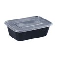 thumbnail image 1 of Plastic Food Containers With Lids 50 Pcs Rectangle Disposable Lunch Box 6.69 in x 4.69 in x 2.17 in Food Grade Transparent, 1 of 6