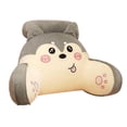 thumbnail image 2 of Reading Pillow with Detachable Neck Roll, Bed Backrest Pillow with Arms, Perfect for Back Support While Gaming, Reading Gray, 2 of 8