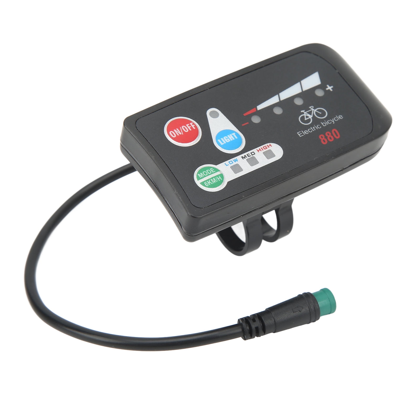 Compteur d'Affichage pour Vélo Électrique, Panneau de Contrôle d'Affichage LED en Plastique pour Vélo Performance Finement Réglée