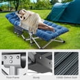 thumbnail image 3 of ABORON 2 Packs Oversized XXL Folding Camping Cot for Adults & Kids, 78" L x 32" W x 18" H Large Folding Guest Bed Cots, Sleeping Cot Folding Bed with 2 Sided Mattress & Carry Bag, Up to 900lbs, 3 of 7