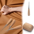 thumbnail image 2 of Product Category Tool Bag 2 Wood Tone Punch Tool Awl 1000 Hole Positioner for Precise Hole Alignment and Durable Construction, 2 of 8
