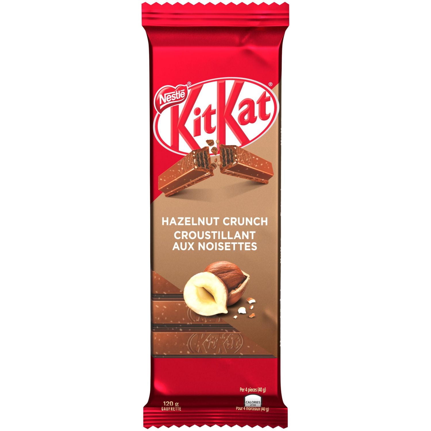 Gaufrette NESTLÉ® KITKAT® Croustillant aux noisettes 120 g