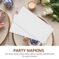thumbnail image 3 of FUTUREORYY 100Pcs Skin-Safe Dinner Napkins in White for Wedding Receptions, 3 of 8