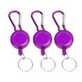 thumbnail image 2 of Porte-clés Antivol Télescopique, Porte-Clés Rétractable Boucle Légère Multifonction 3 Pcs Durable Compact Solide pour Extérieur Bleu, Vert, Violet, 2 of 8