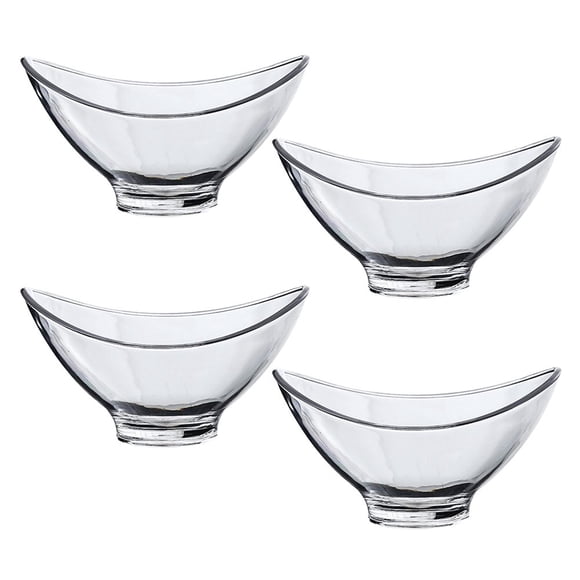 Bowl Bowls Dish Glass Serving Pasta Appetizer Plate Fruit Clear Sauce Side Tray Snack Cup Trifle Mixing Candy Dessert