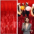 thumbnail image 1 of WHEANG Blue Streamers Decorations Fringe Themed Decorations Foil Curtain Blue Birthday Decor, 1 of 5