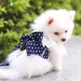 thumbnail image 3 of Dog Bowknot Harness with Leash Set For Small Medium Dogs Cat Lace Print Fashion Party, 3 of 5
