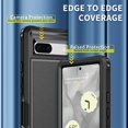 thumbnail image 2 of for Google Pixel 8A Case, [Shockproof] [Anti-Dust] [Heavy Duty Military Protection] Protective Anti Scratch Dual Layer Tough Rugged Hybrid Bumper Phone Case Cover for Google Pixel 8A, Black, 2 of 8