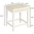 thumbnail image 5 of Crosley Tabouret de Coiffeuse Vista Blanc, 5 of 5