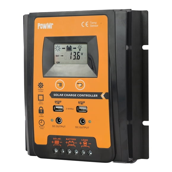 Amdohai 50A PWM Solar Controller for /24V Solar Panel System